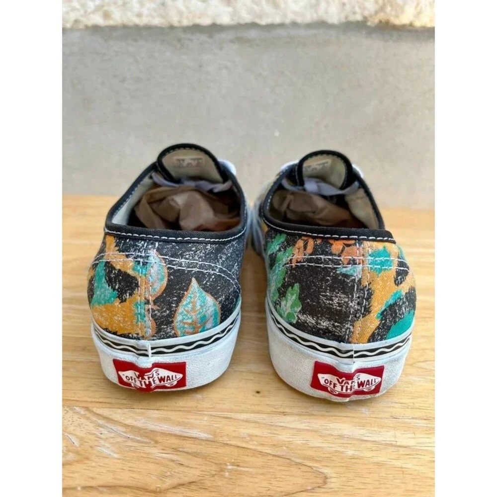 Vans x Crayola Authentic Multi Print Leopard Floral Sneakers Women’s 7 Men’s 5.5